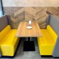 Kailash Parbat Restaurant - Syed Alwi Road | Product Seen: [Chaos 3–Seater Sofa – Highback & Customised Laminated Tabletop With ABS Edging + Pyram Table base]